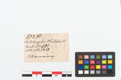 Etikett zu Bronzeperlarmreif (NHMW-PRAE-025230)